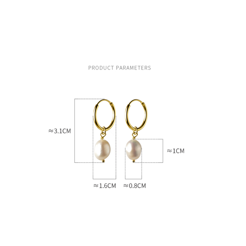 925 Sterling Silver Pearl Earrings for Women