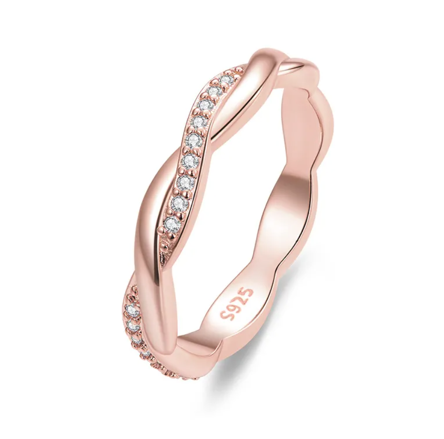 Sterling Silver Twisted Rope Ring