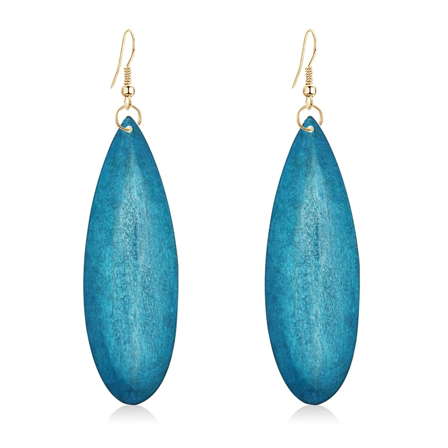 Bohemian Retro Natural Wooden African Teardrop - Earrings -Handmade