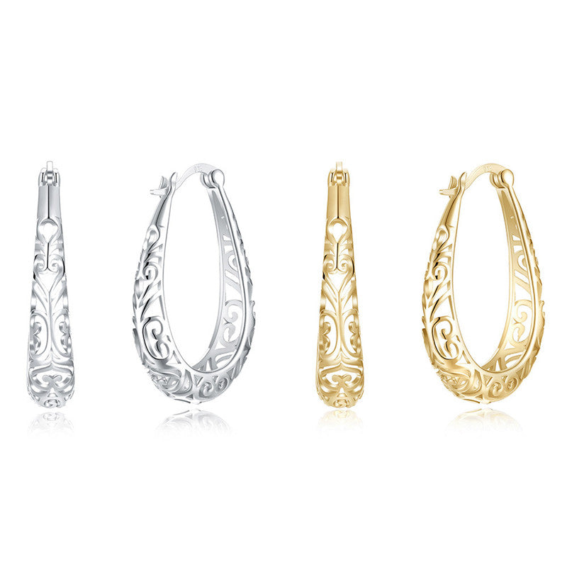 S925 Silver Hollow Earrings