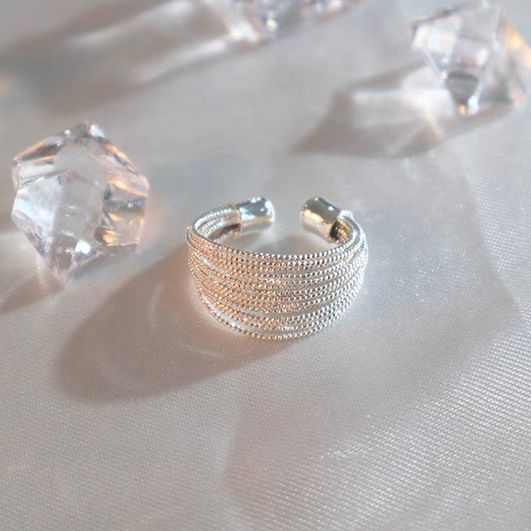 Gold or Silver Circle Open Ring for Women
