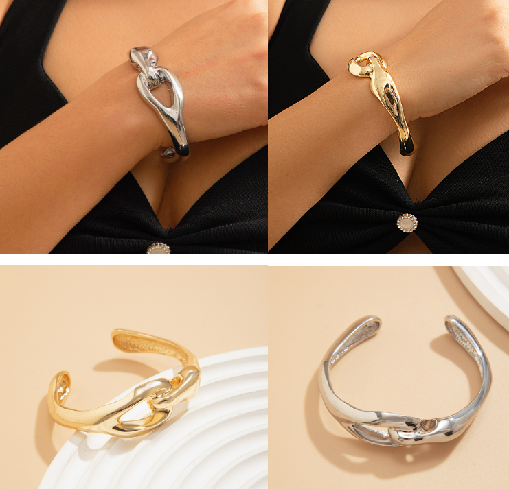 GeoElegance Necklace & Bracelet — Individual Pieces