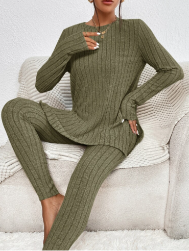 Women's Fashion Casual Knit Two-Piece Set