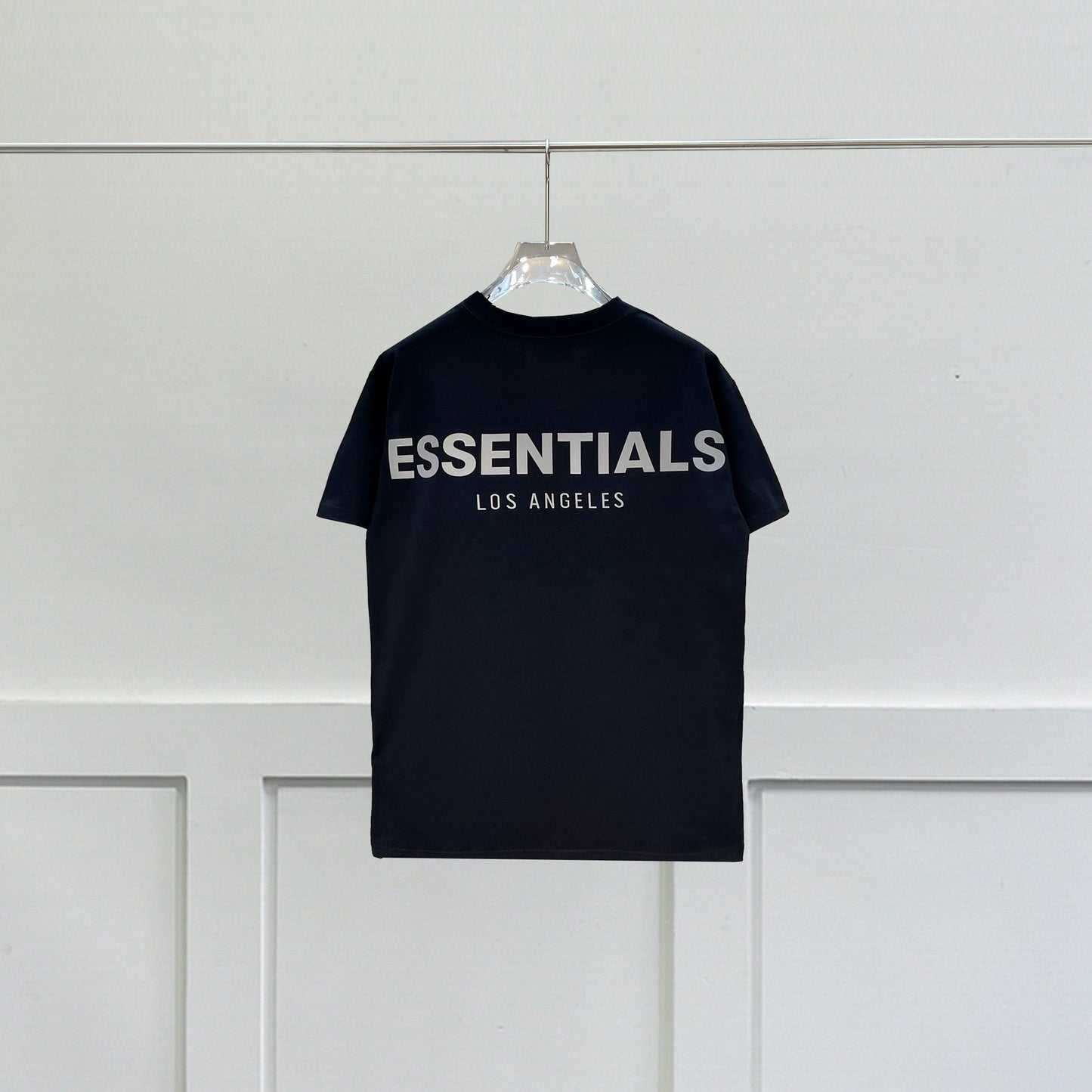 FOG Essentials Reflective Letter Tee – Loose Fit Unisex Short Sleeve T-Shirt