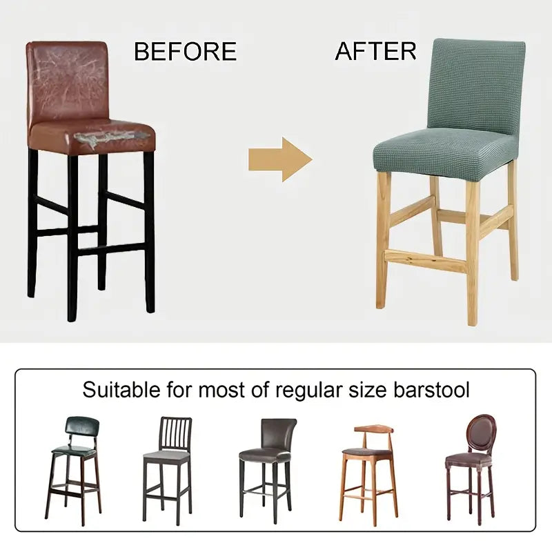 Water Repellent Stretch Spandex Bar Stool Covers