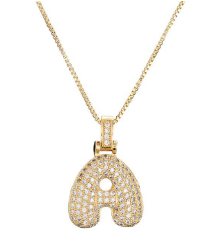 18K Gold Plated Initial Necklace