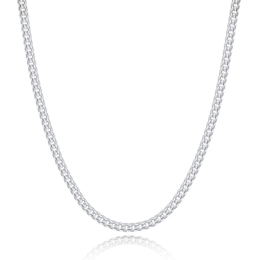 925 Sterling Silver Cuban Link Chain Necklace – 20 Inch