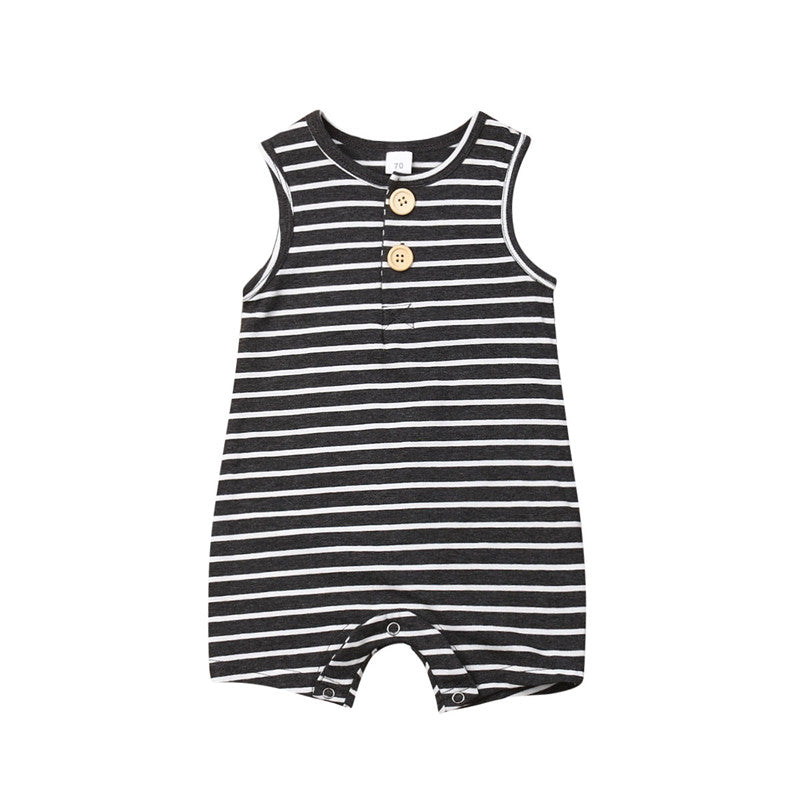 Baby Boy Striped Romper