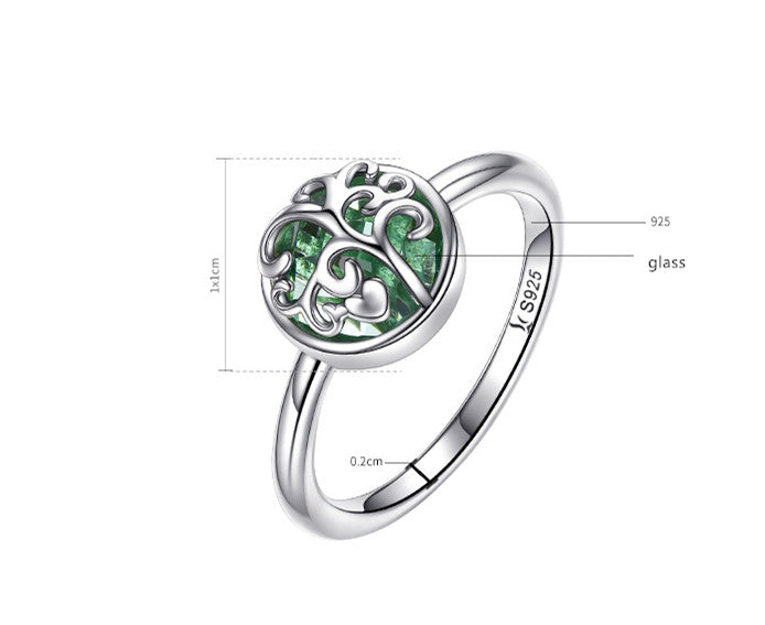 Elegant Copper Tree of Life Ring
