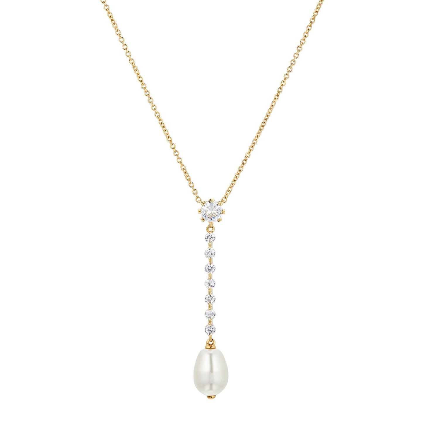 18K Gold-Plated Zircon Cuban Chain Necklace