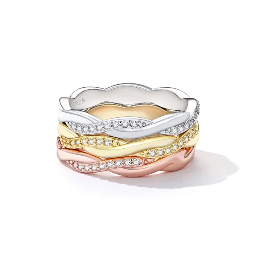 Sterling Silver Twisted Rope Ring