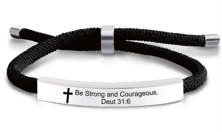 Stainless Steel Scripture Bracelet
