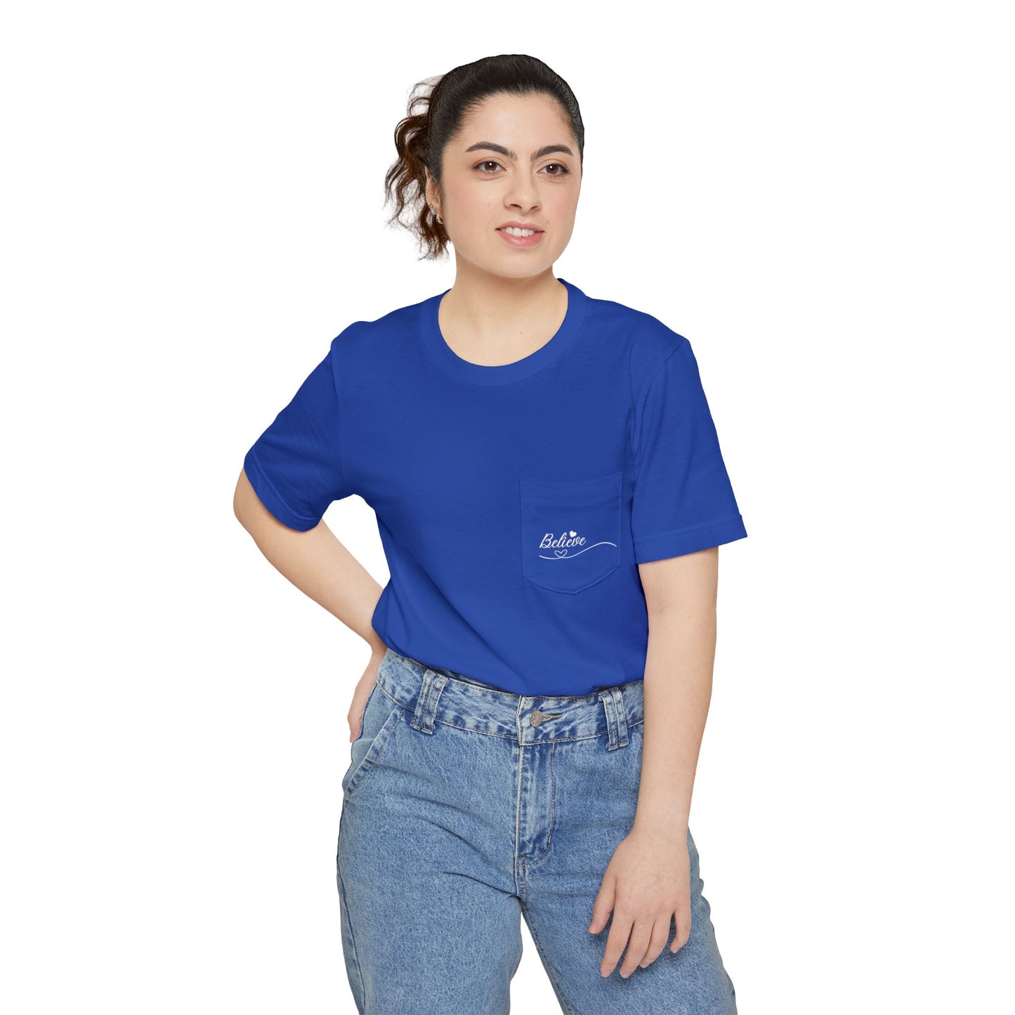Believe Pocket Tee — Half Moon Cay Edition