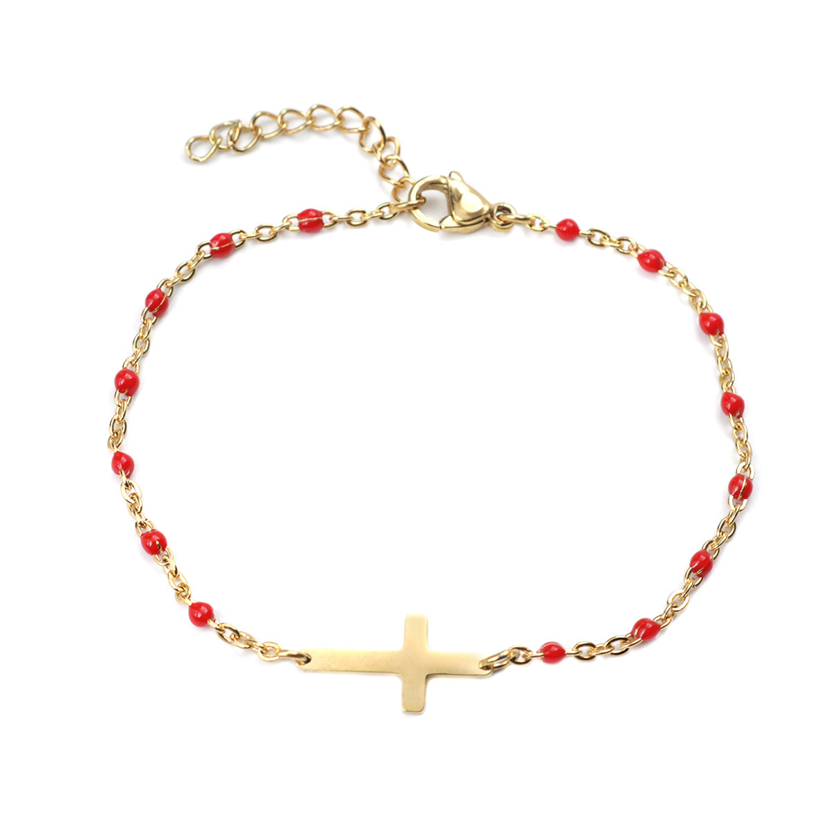 Stainless Steel Cross Bracelet