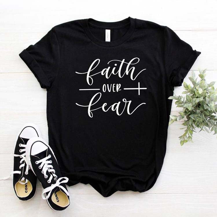 Faith Over Fear Loose Fit Short Sleeve T-Shirt