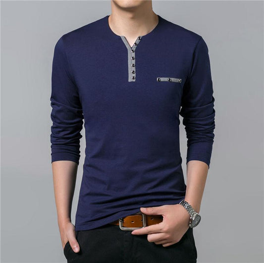 Men's Long Sleeve T-Shirt - Basic Tee