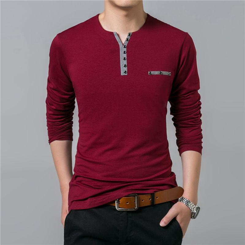 Men's Long Sleeve T-Shirt - Basic Tee