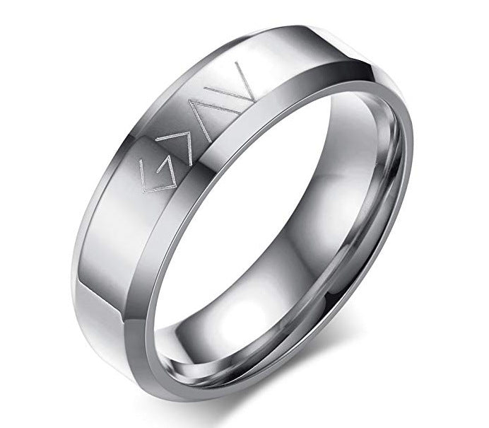 God Is Greater Christian Scripture Ring – Stainless Steel Faith Ring in Black, Silver & Gold