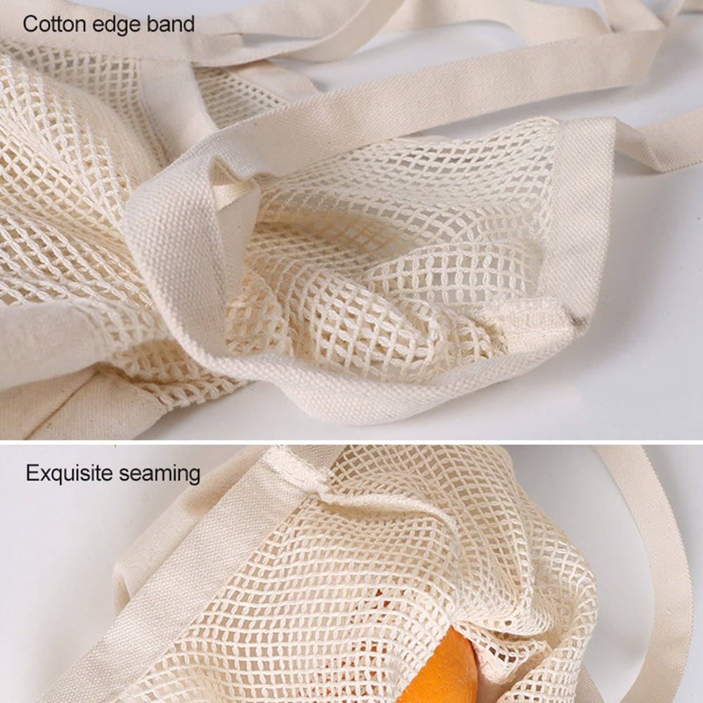 Cotton Canvas Grocery Tote Bag