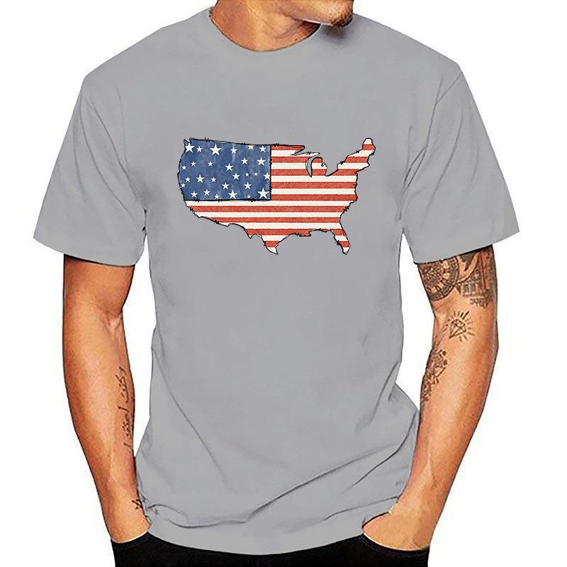 Men's 3D Digital Print T-Shirt-Patriotic