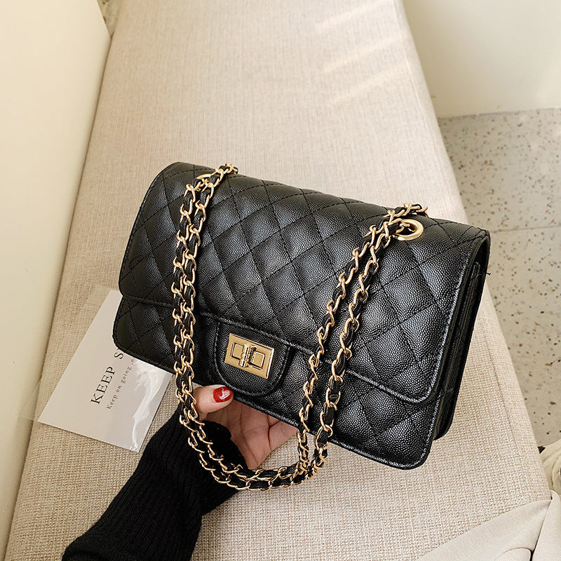Elegant Quilted Crossbody Chain Bag