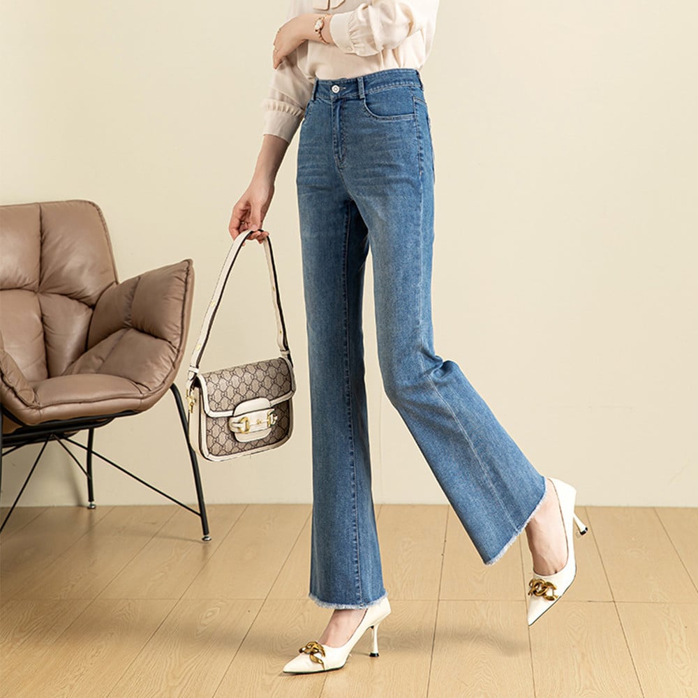 Women's Stretch Micro Flare Jeans