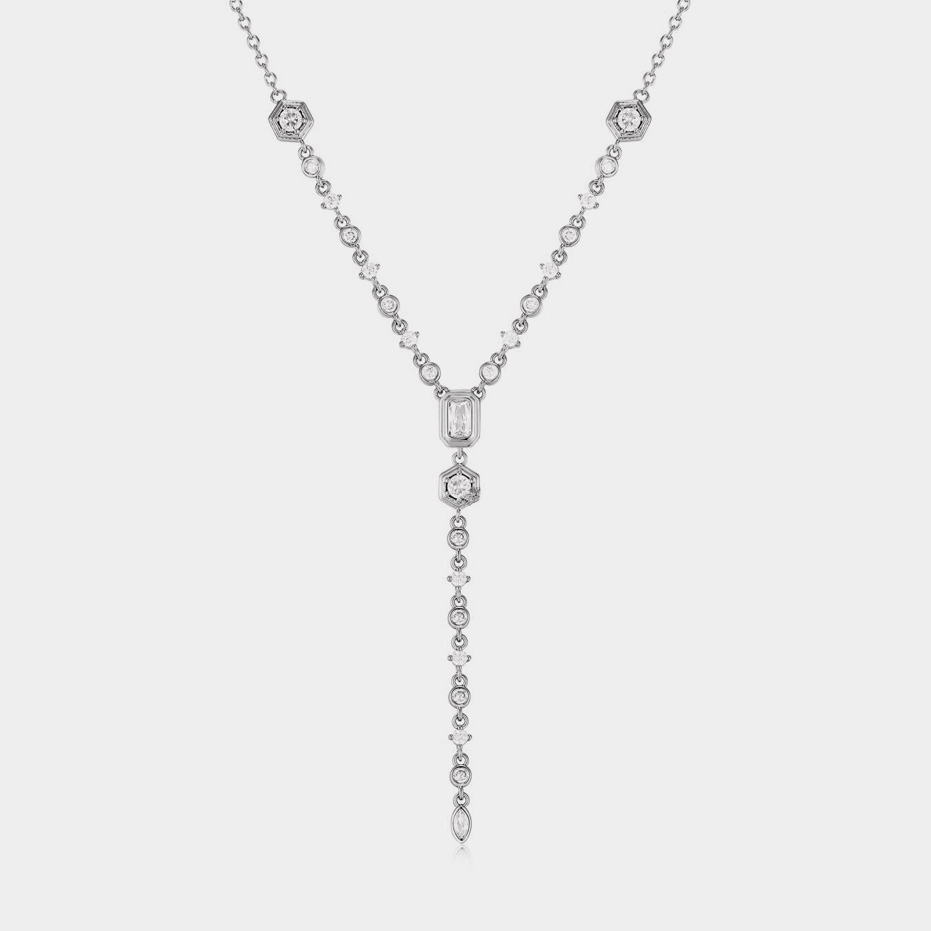 18K Gold-Plated Zircon Cuban Chain Necklace