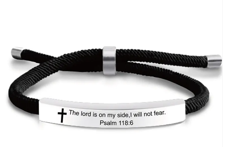 Stainless Steel Scripture Bracelet