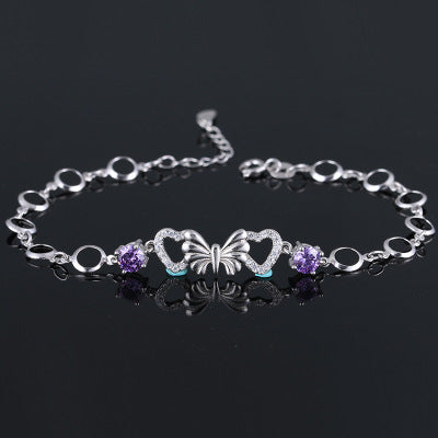925 Sterling Silver Butterfly Bracelet