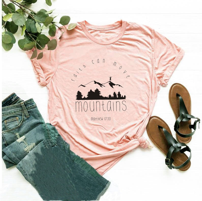 Faith Can Move Mountains-T-Shirts