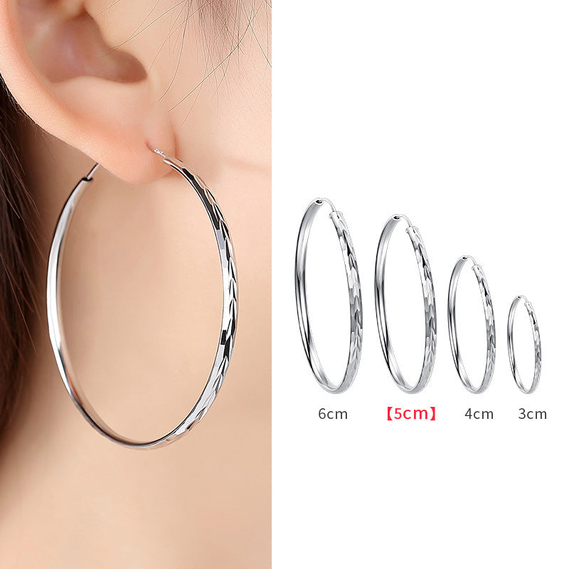 925 Silver Hoop Earrings for Women