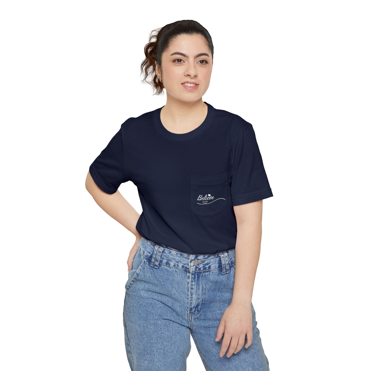 Believe Pocket Tee — Half Moon Cay Edition