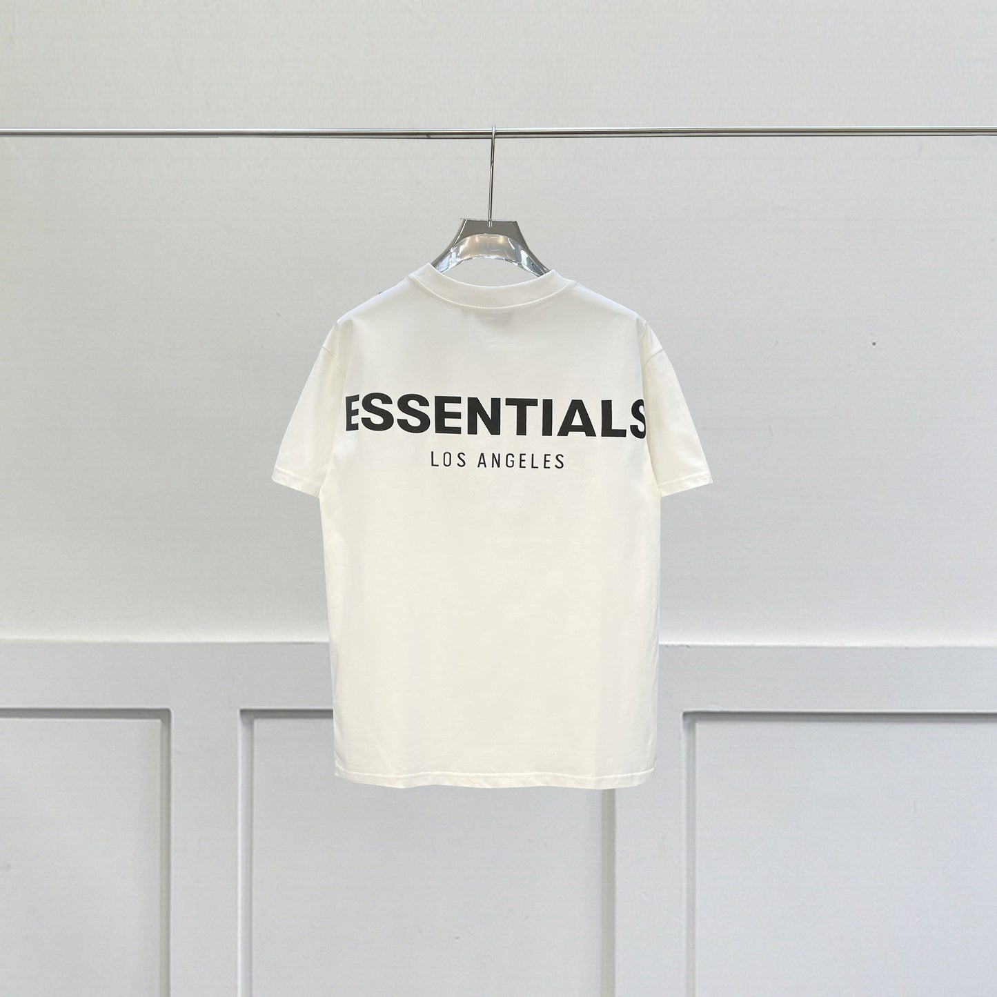 FOG Essentials Reflective Letter Tee – Loose Fit Unisex Short Sleeve T-Shirt
