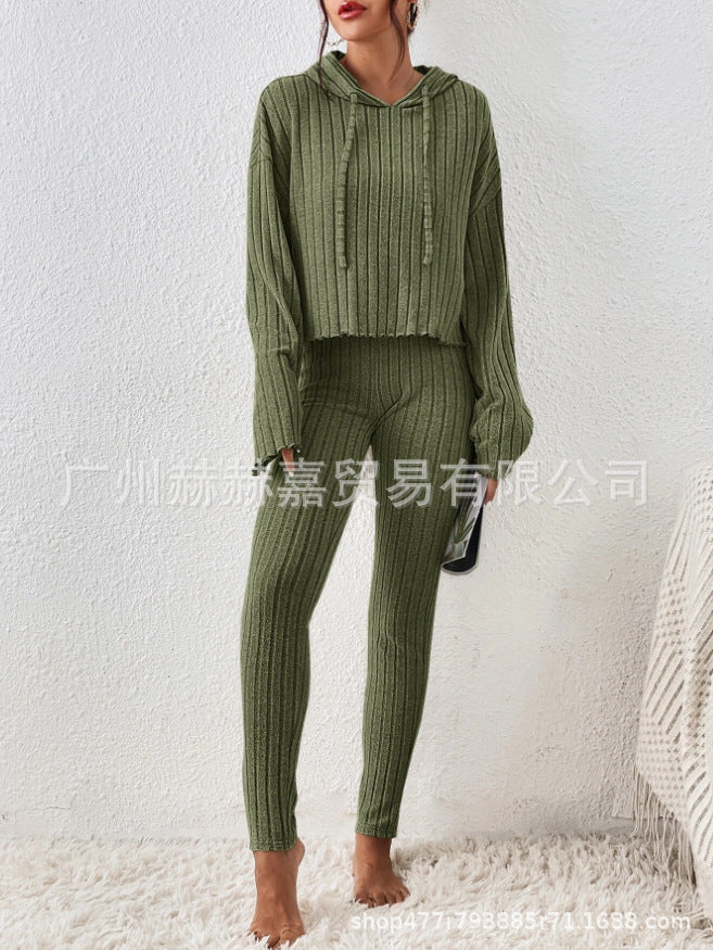 Women's Fashion Casual Knit Two-Piece Set