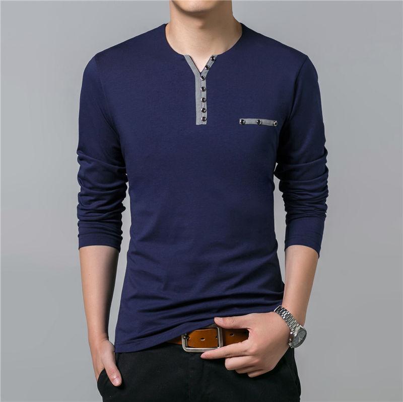 Men's Long Sleeve T-Shirt - Basic Tee