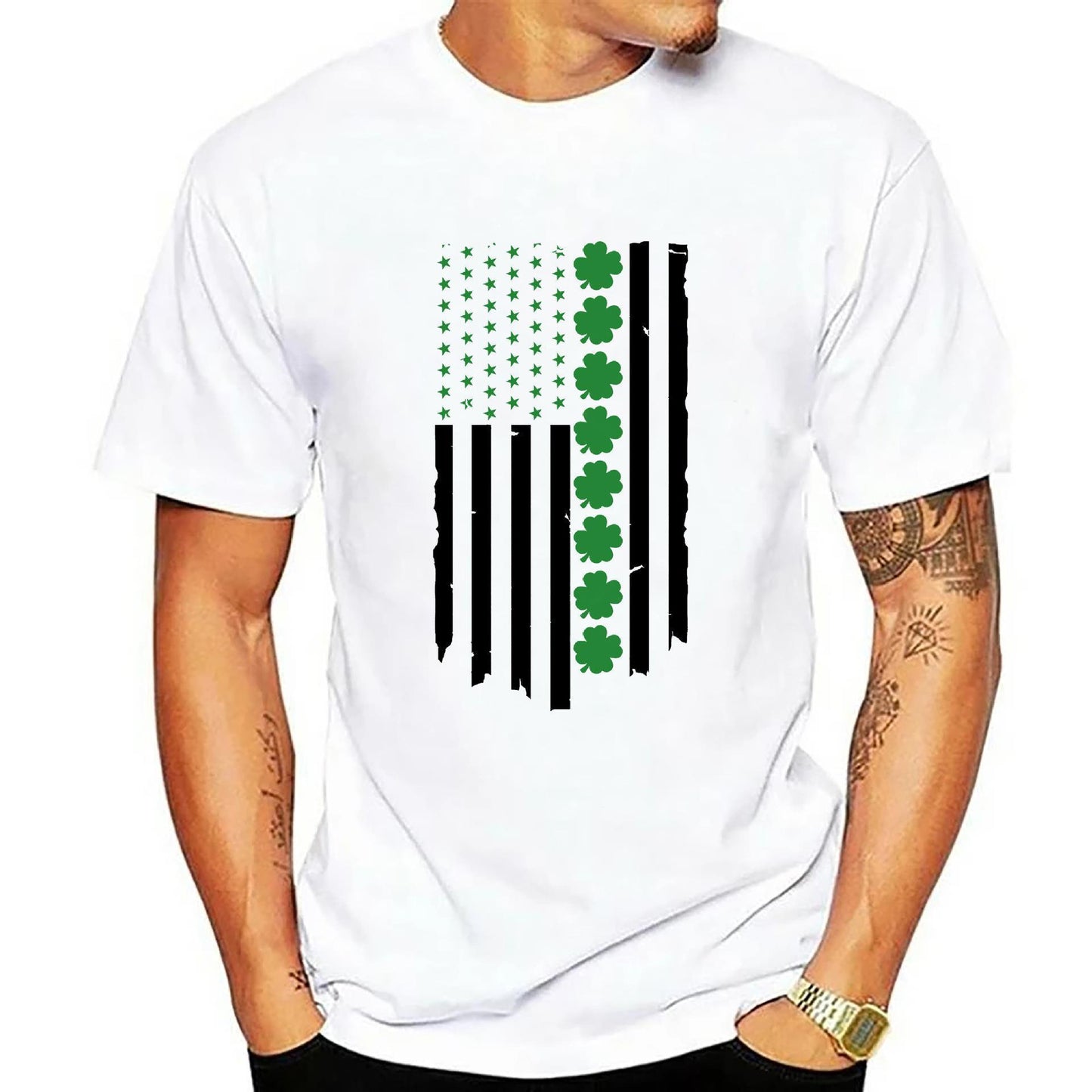 Men's 3D Digital Print T-Shirt-Patriotic