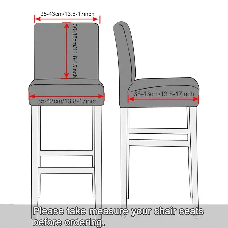Water Repellent Stretch Spandex Bar Stool Covers