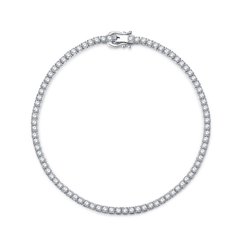 Elegant Sterling Diamond Bracelet for Women