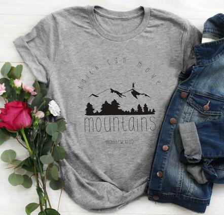 Faith Can Move Mountains-T-Shirts