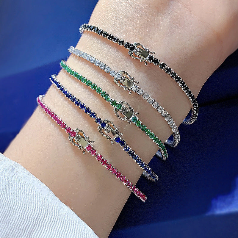 Elegant Sterling Diamond Bracelet for Women
