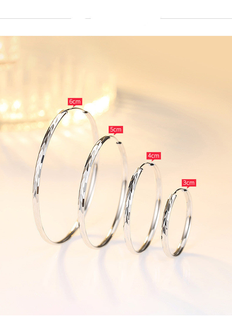 925 Silver Hoop Earrings for Women