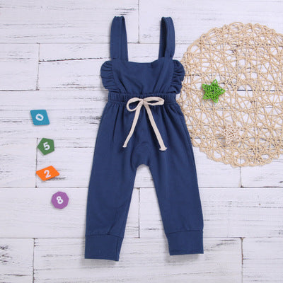 Summer Striped Cotton Baby Girls' Romper
