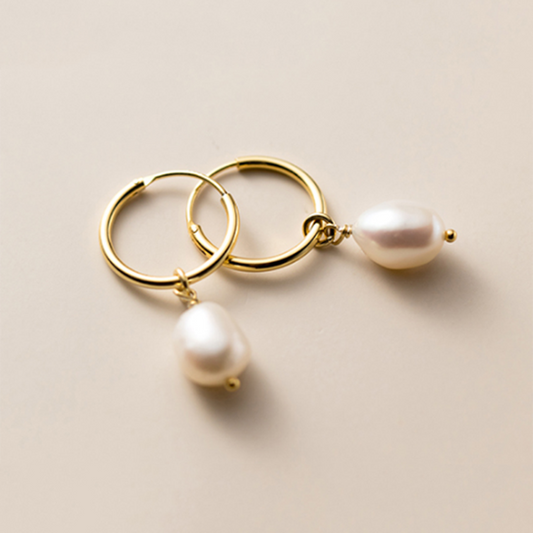925 Sterling Silver Pearl Earrings for Women