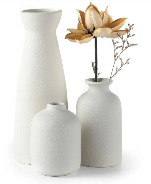 Modern Ceramic Vase Set — Minimalist Home Decor