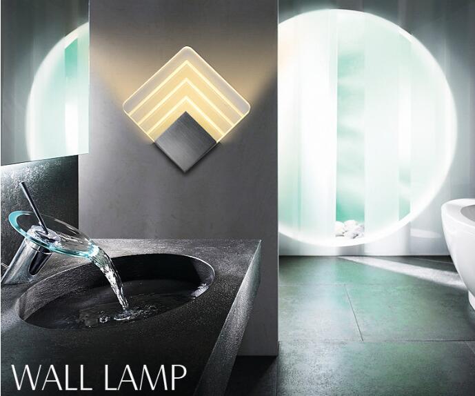 LED Wall Sconce for Hotel and Bedroom Lighting - Silver or Black