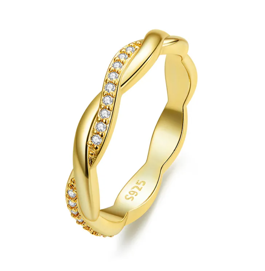 Sterling Silver Twisted Rope Ring