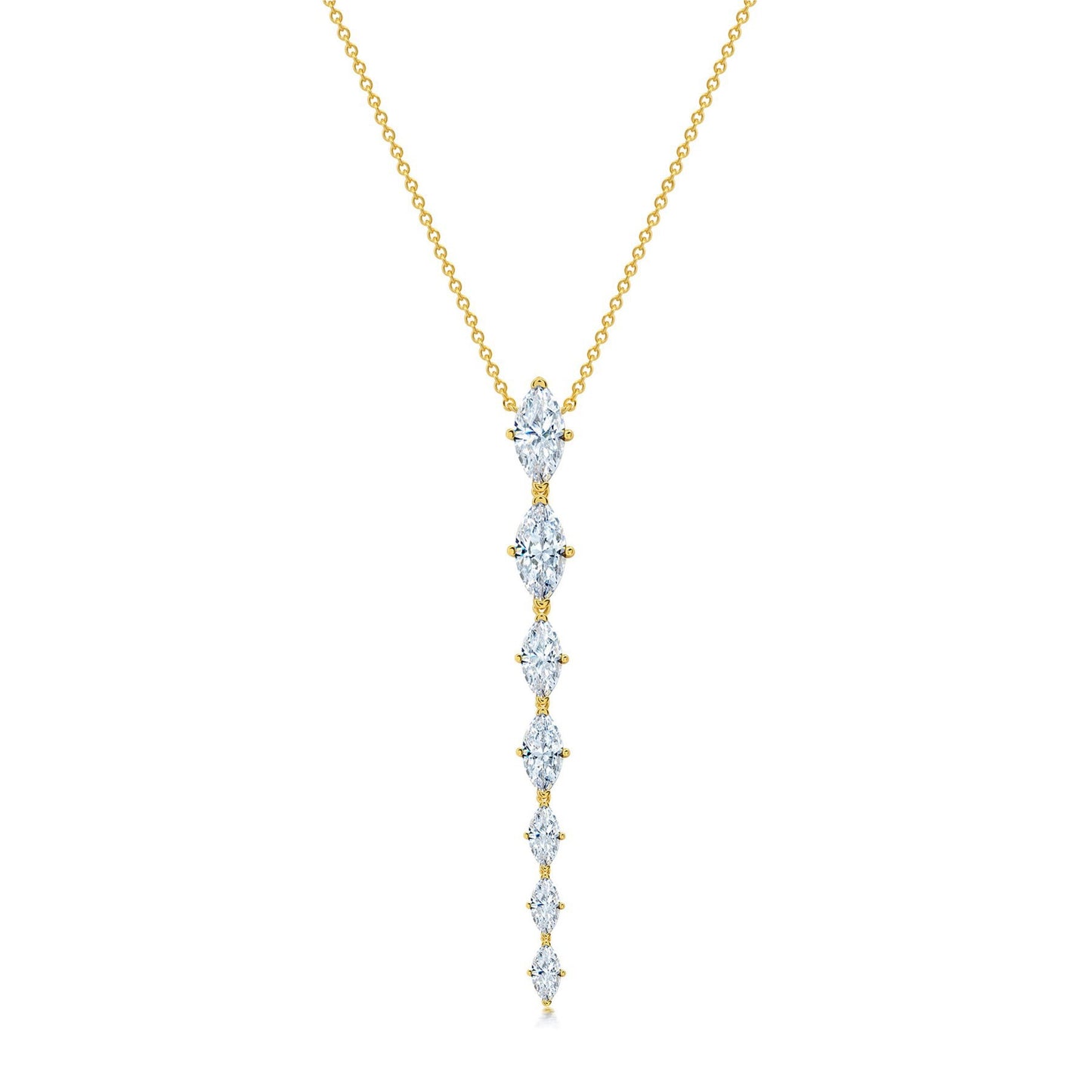 18K Gold-Plated Zircon Cuban Chain Necklace