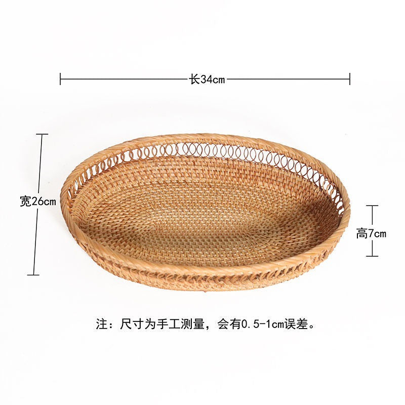 Vietnamese Wicker Rattan Basket Set (3 Pieces)