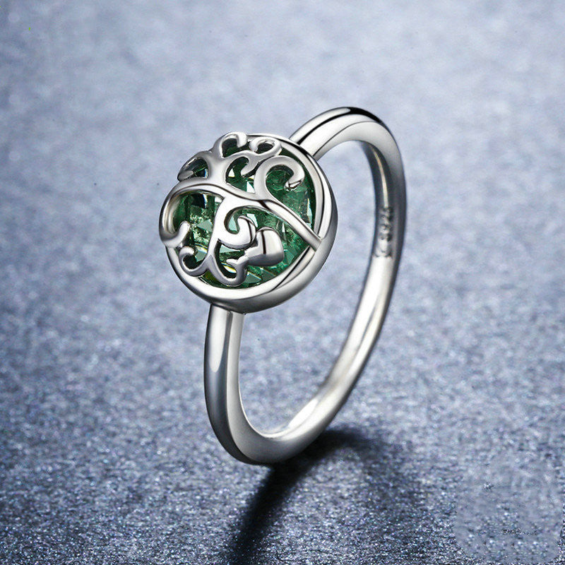 Elegant Copper Tree of Life Ring