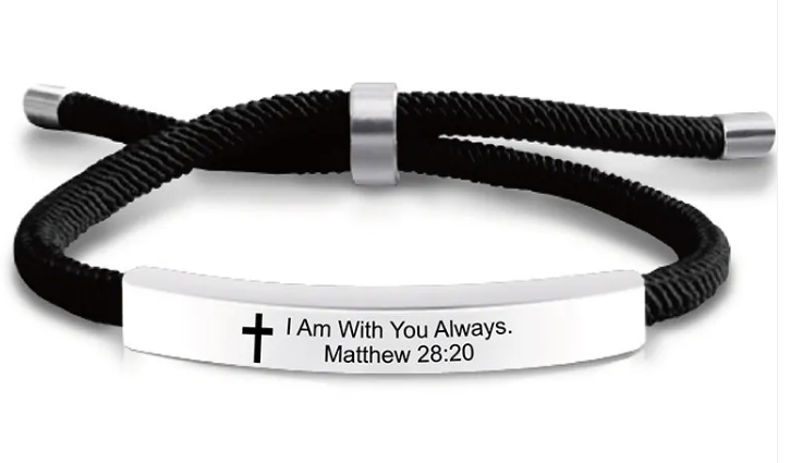 Stainless Steel Scripture Bracelet